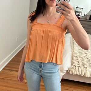 Peach Spring Sleeveless Top